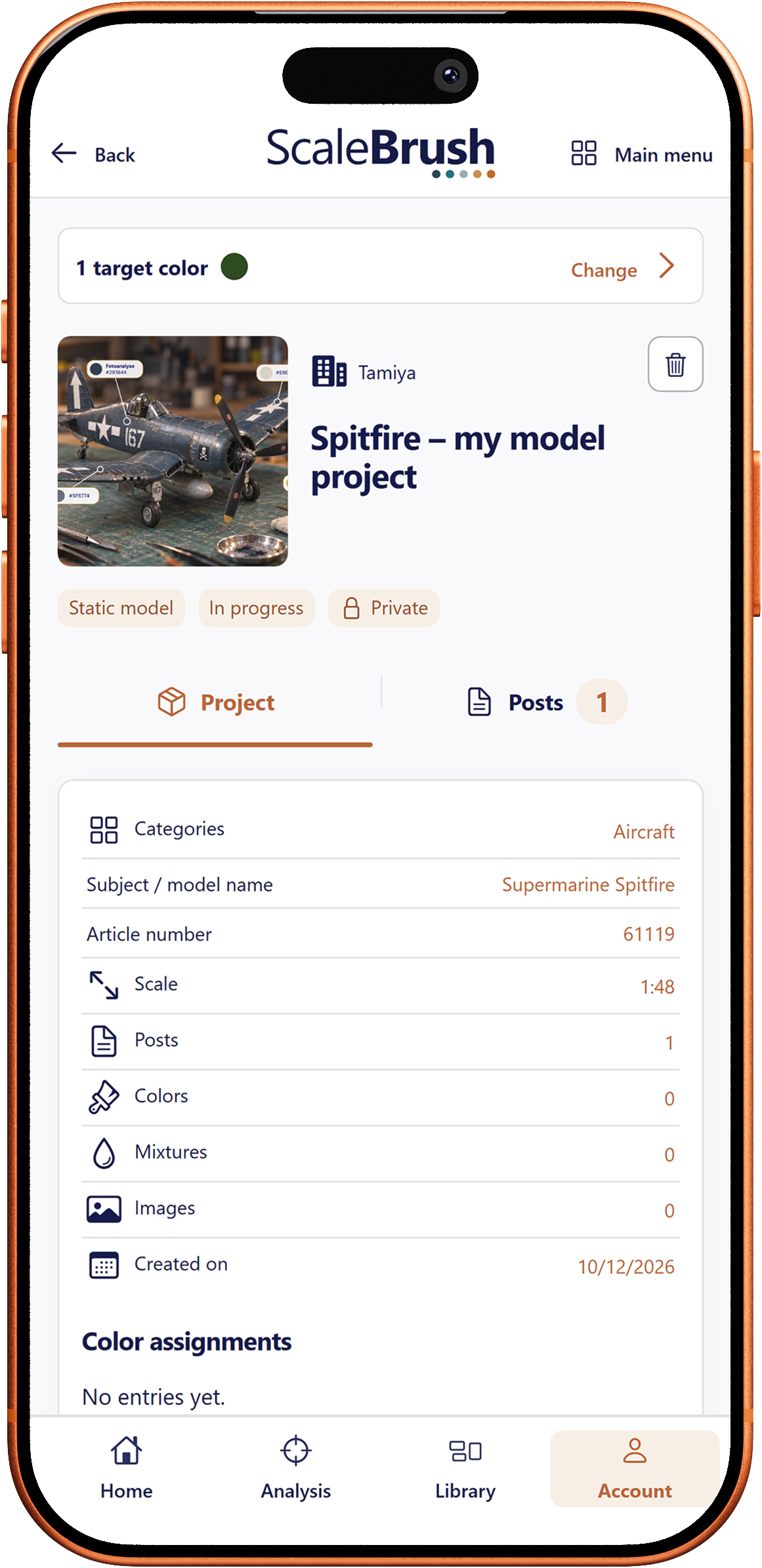 Project and posts